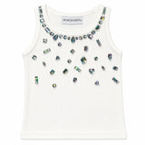 MINI DREAMERS AVA GEMSTONE TANK TANK - WHITE