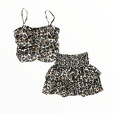 FLOWERS BY ZOE CHIFFON SKIRT - LEOPARD