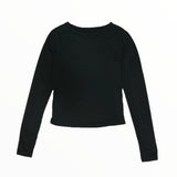 T2LOVE L/S TEE W/THUMHOLE - BLACK