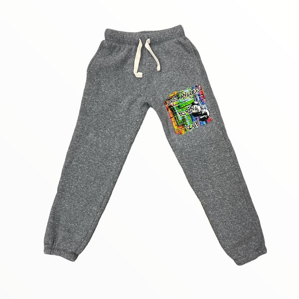 CALIFORNIAN VINTAGE SWEATS - HEATHER GRAY/ STREET ART