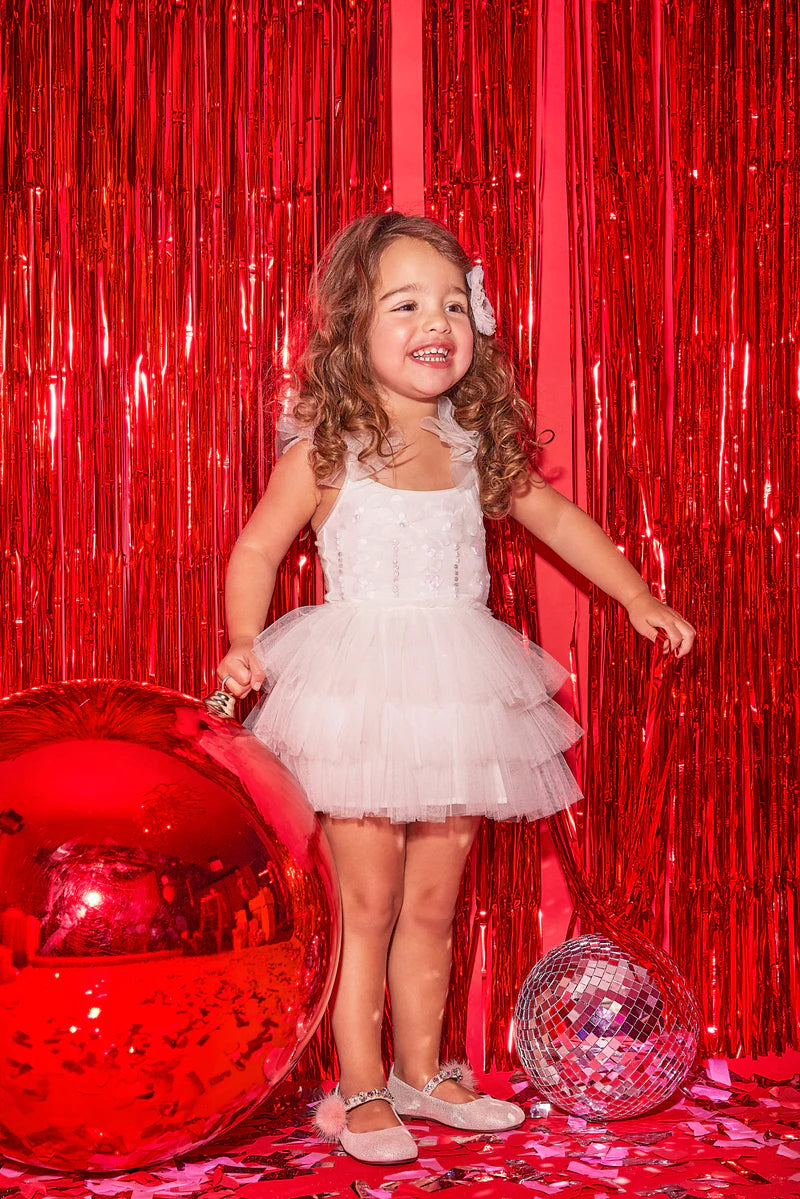 TUTU DU MONDE BEBE DASHER TUTU DRESS - MILK