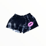 FIREHOUSE SHORT - BLACK/WHITE TIE DYE/KISS