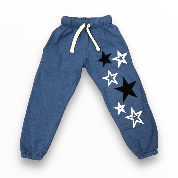CALIFORNIAN VINTAGE SWEATS - DUSTY BLUE/STARS