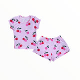 FLOWERS BY ZOE RIBBED T-SHIRT - PINK CHERRY