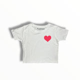 PRINCE PETER CROP T-SHIRT -  I LOVE LA HEART/WHITE
