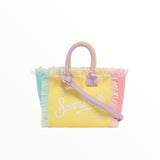 MC2 SAINT BARTH COTTON CANVAS MINI VANITY BAG - MULTI COLOR
