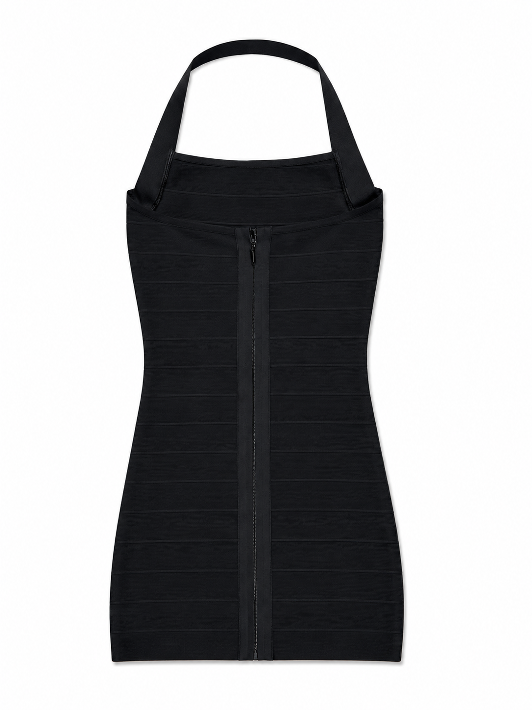 KATIE J TWEEN CARMEN HALTER BANDAGE MINI DRESS