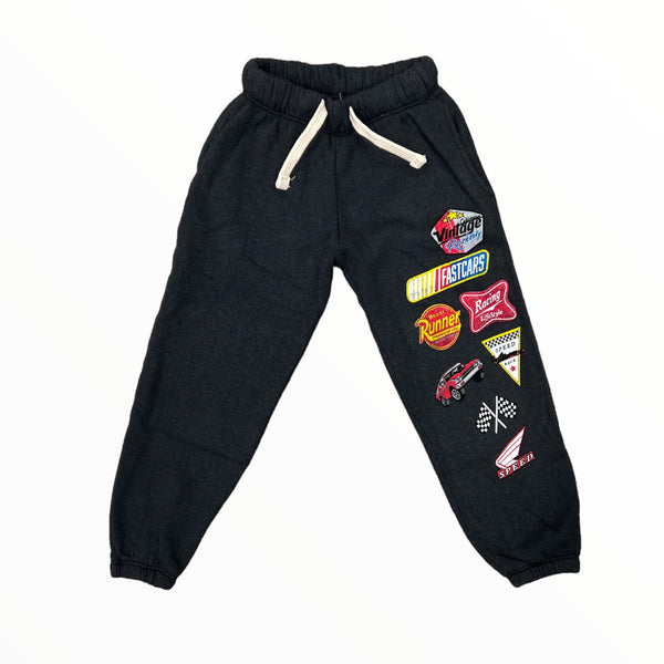 CALIFORNIAN VINTAGE SWEATS - CHARCOAL/FAST CARS