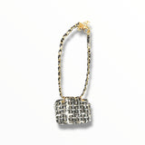 LABUBU ACCESSORY - BLACK TWEED PURSE