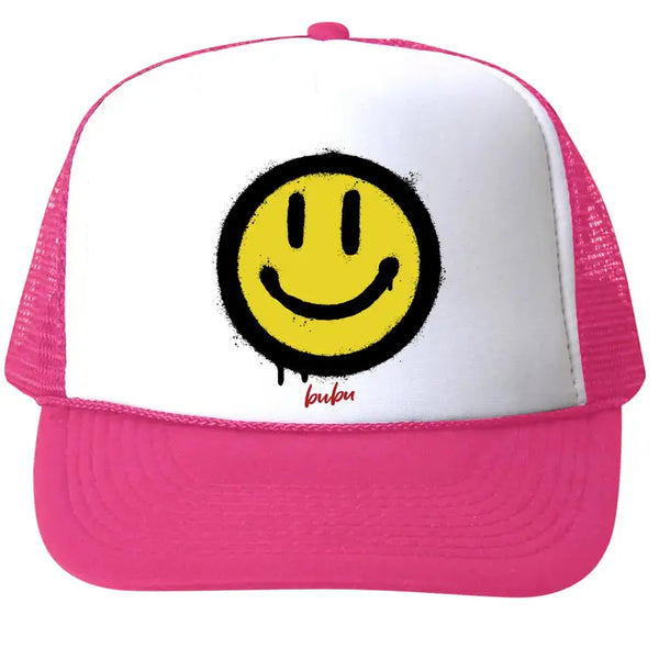 BUBU HAT - PINK/ALL SMILES