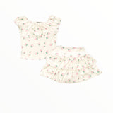 T2LOVE STRAWBERRY TOP AND SKORT SET