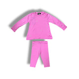 FLOWERS BY ZOE BABY L/S AND LEGGING SET - PINK HEARTS