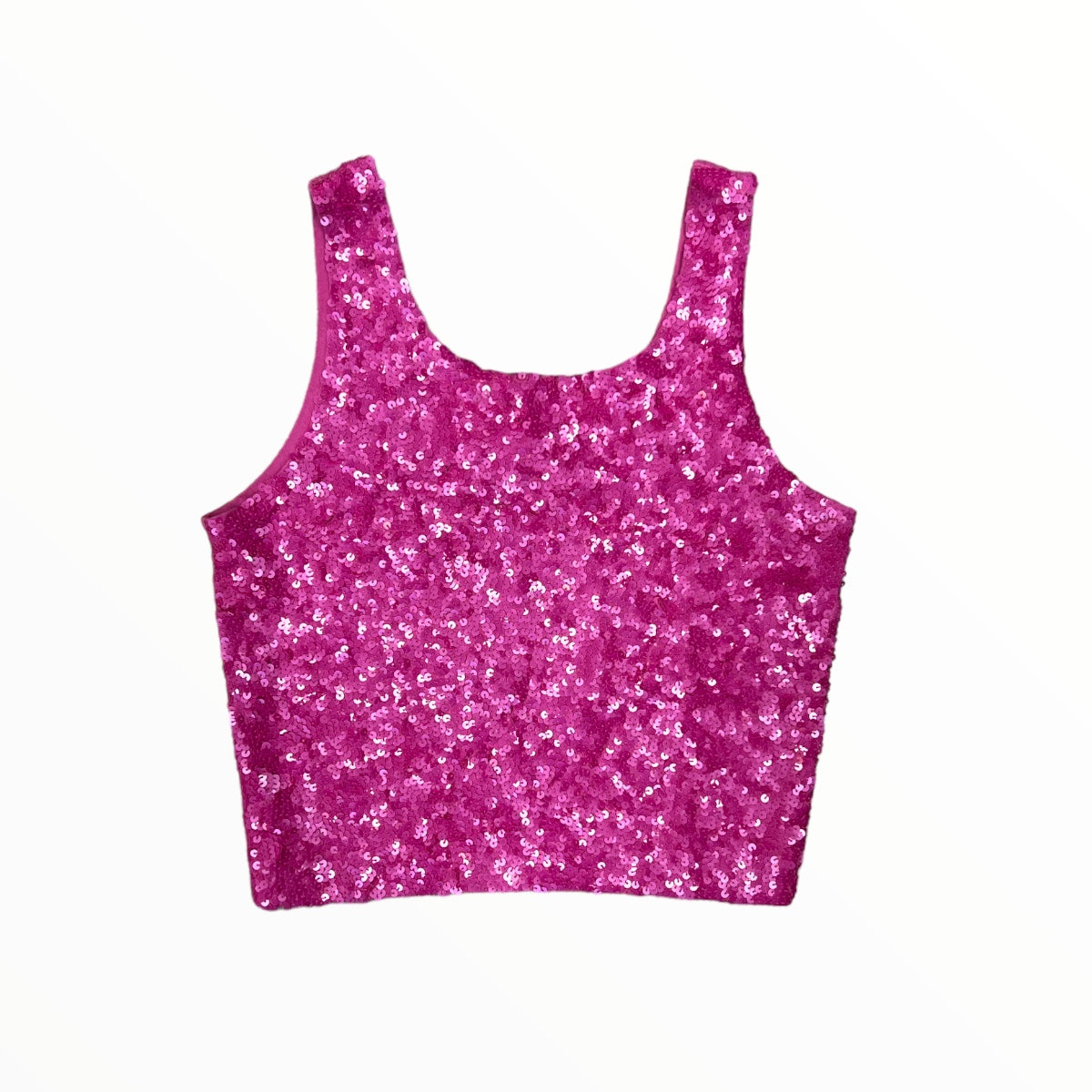FLOWERS BY ZOE SEQUIN TANK - PINK