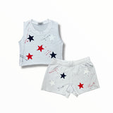 FIREHOUSE SHORT - WHITE/4TH OF JULY