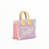 MC2 SAINT BARTH COTTON CANVAS MINI VANITY BAG - MULTI COLOR