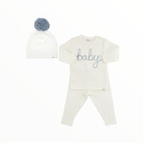 OH BABY 3 PIECE SET "BABY" IN FOG