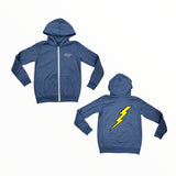 CALIFORNIAN VINTAGE ZIP HOODIE - BLUE/BOLT