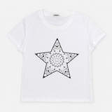 FIREHOUSE T-SHIRT - WHITE/ BANDANA STAR