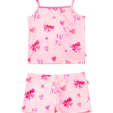 PREPPY GOOSE CAMI  PAJAMA SET - BOW PRINT