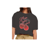 PRINCE PETER CROP T-SHIRT - BLACK/MON CHERI PARIS