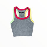 KATIE J LIVI TANK - GREY/RASPERRY/AVOCADO