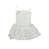 FLOWERS BY ZOE LACE SKIRT DRESS - OFF WHITE