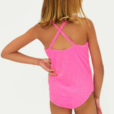 BEACH RIOT LITTLE JULIA ONE PIECE - STRAWBERRY MOON TERRY