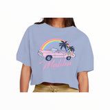 PRINCE PETER CROP T-SHIRT - BLUE/MALIBU CAR