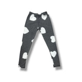 T2LOVE ATHLETIC LEGGING - CHARC/HEARTS