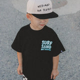 SURF SAND NOT WAVES T-SHIRT - BLACK