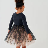 PETITE HAILEY KIERA STAR TUTU DRESS - CHARCOAL