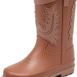 M2B COWBOY KIDS RAIN BOOTS - LIGHT BROWN