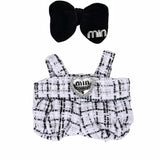 LABUBU OUTFIT - BLACK/WHITE TWEED
