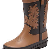 M2B COWBOY KIDS RAIN BOOTS - BROWN MIX