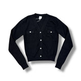 THEME NYC MICKEY CARDIGAN - BLACK