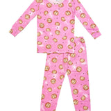 ESME GIRL L/S SLEEVE PAJAMA SET - BUBBLEGUM COOKIE