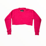 KATIE J DYLAN CREW HOODIE - RASPBERRY