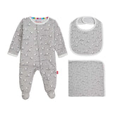 MACNETIC BA BA 3 PC GIFT SET - GREY