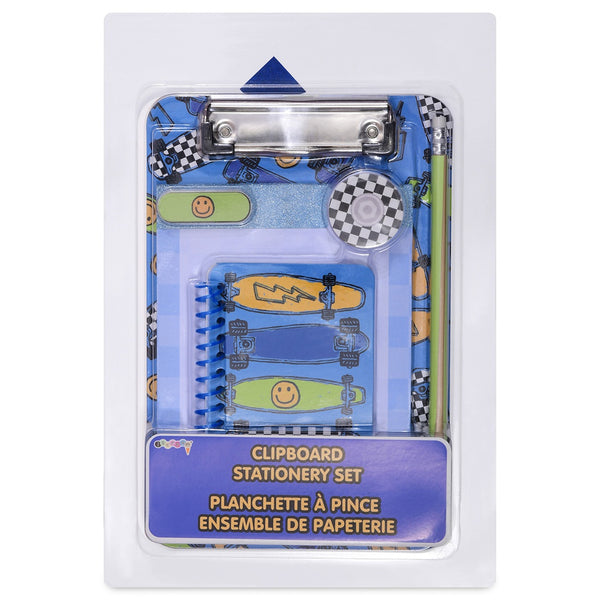 ISCREAM SK8 BOARD CLIPBOARD STATIONERY SET