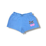 FIREHOUSE SHORT - ICE BLUE/CHERRY BOW
