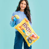 ISCREAM PEANUT M & M PACKAGING FLEECE PILLOW