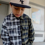 2 TONE FLANNEL - BLACK/GREEN