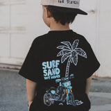 SURF SAND NOT WAVES T-SHIRT - BLACK