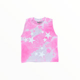FIREHOUSE MUSCLE TANK - NEON PINK CLOUD/STARS
