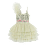 TUTU DU MONDE MARINA FLEUR TUTU DRESS - FOG GREEN