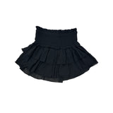 KATIE J TWEEN BIANCA TIERED RUFFLE SKIRT - BLACK