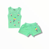 FIREHOUSE SHORT - KIWI/ICONS/SPLATTERED