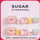 3D PRESS-ON NAILS AGES 5-8 - SWEET & SQUISHY