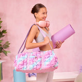 OMG OCCESSORIES QUILTED SCRUNCHIES OMBRE DUFFLE BAG