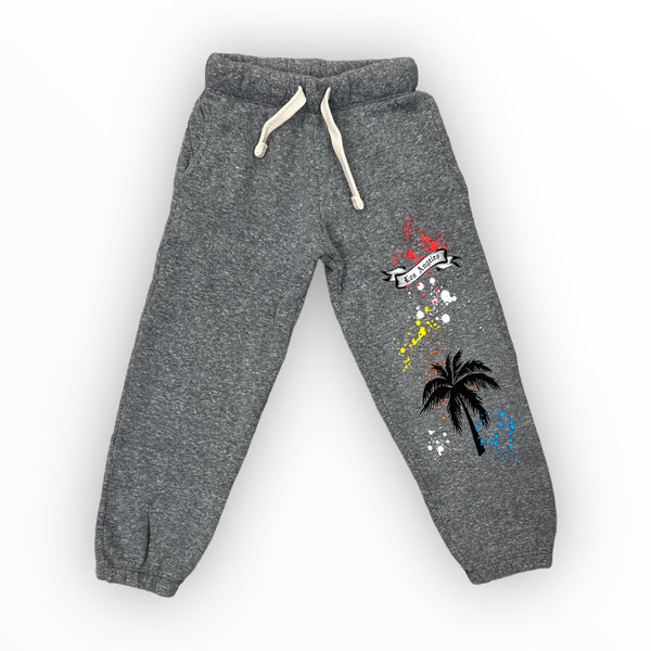 CALIFORNIAN VINTAGE SWEATS - HEATHER GREY/PALMS LA